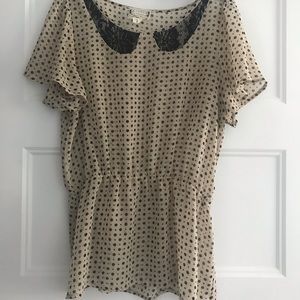Sheer Anthropologie Dress Shirt